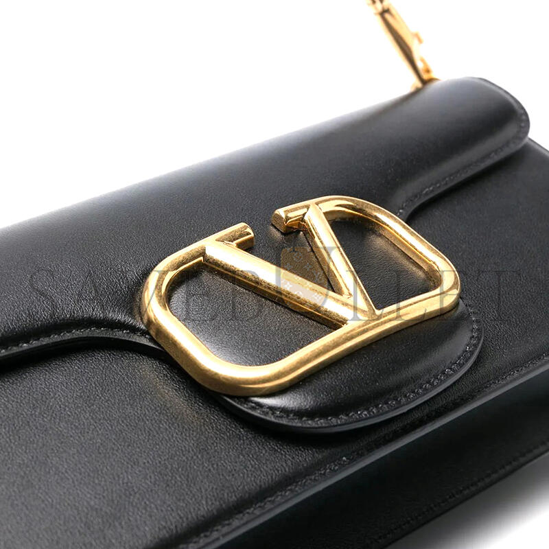 VALENTINO LOCÒ SMALL SHOULDER BAG IN BLACK WB0K53CXABBK (19*10.5*5cm)